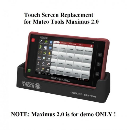 Touch Screen Digitizer Replacement for Matco Tools Maximus 2.0Matco